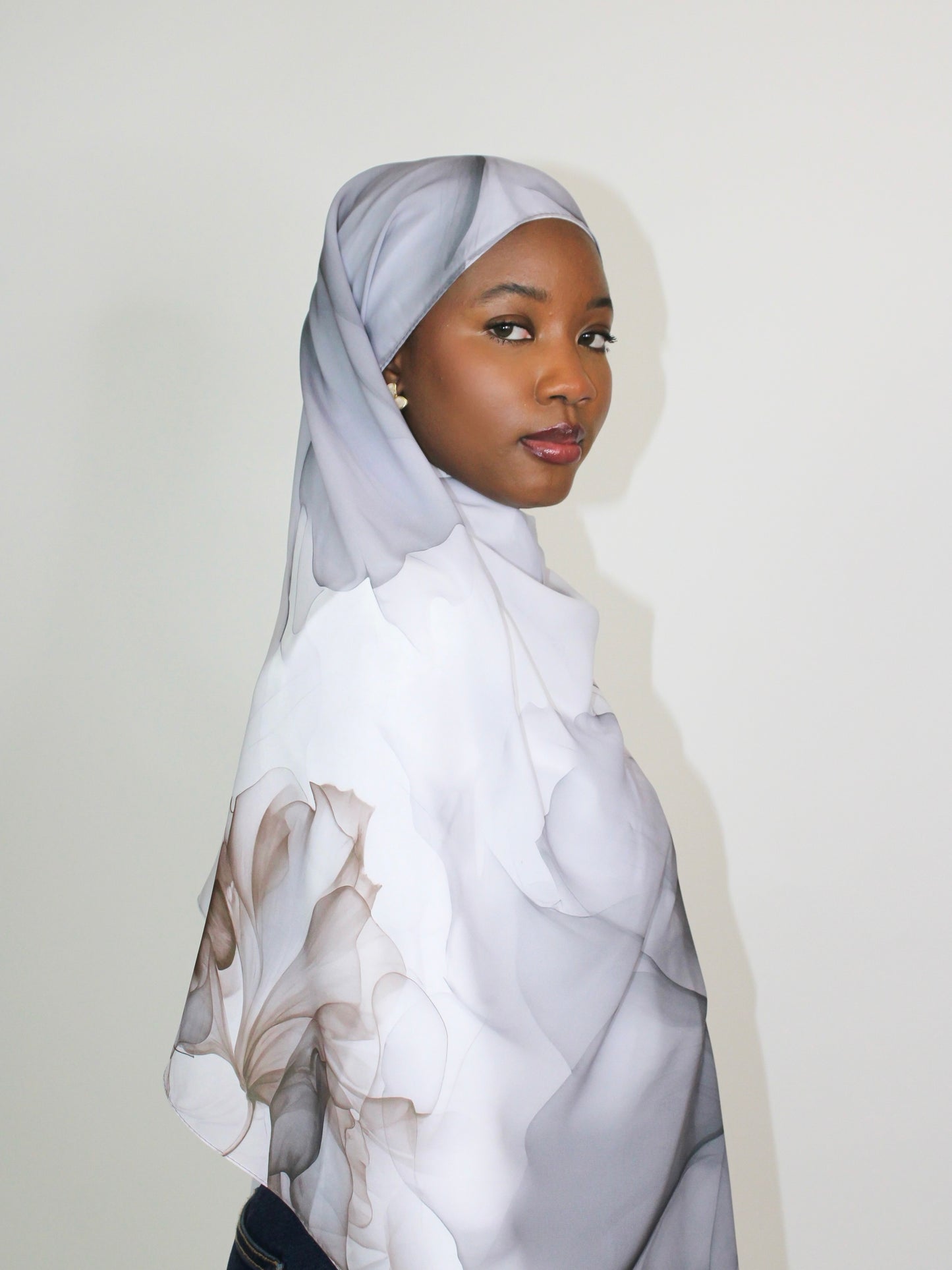 Voile imprimé floral