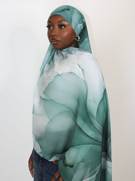 Voile imprimé floral