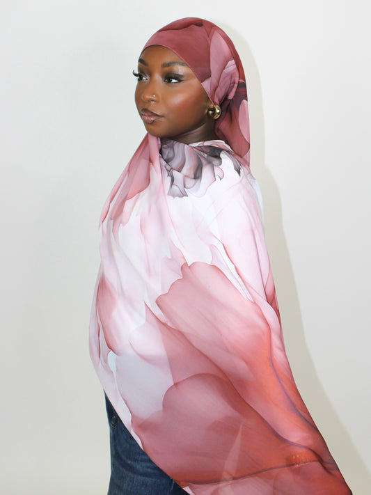 Voile imprimé floral