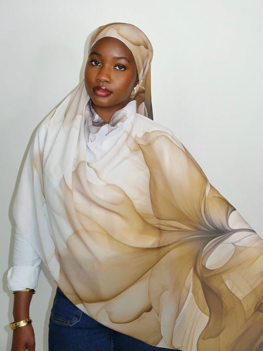 Voile imprimé floral