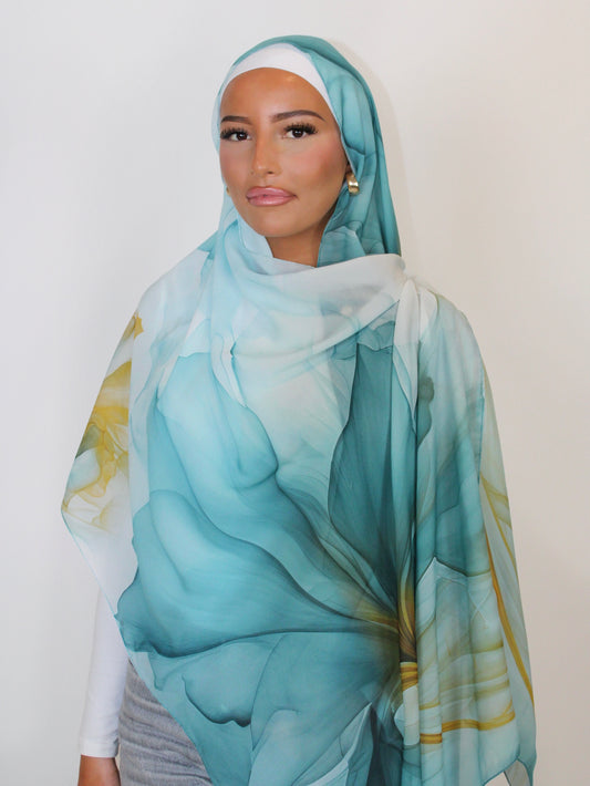 Voile imprimé floral